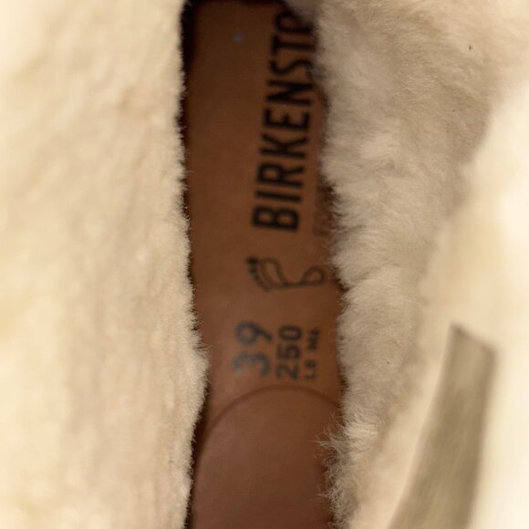 Birkenstock Women's Uppsala Shearling Boots EU 39 US 8-8.5 Grey Blue Suede - Picture 7 of 12